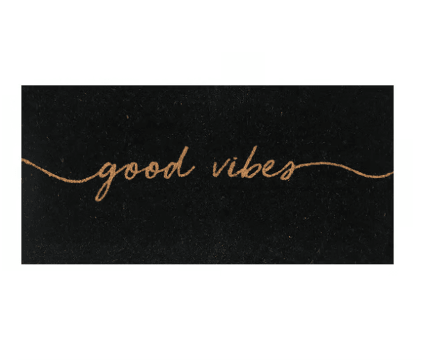 Capacho Fibra de Coco Good Vibes 70 x 33cm