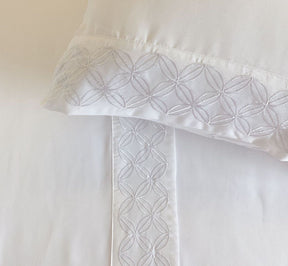 Jogo de Cama Basicasa Bordado Branco - King