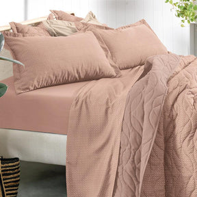 Jogo de Cama Altenburg Toque Acetinado Slim Rosa 4 Peças - Queen