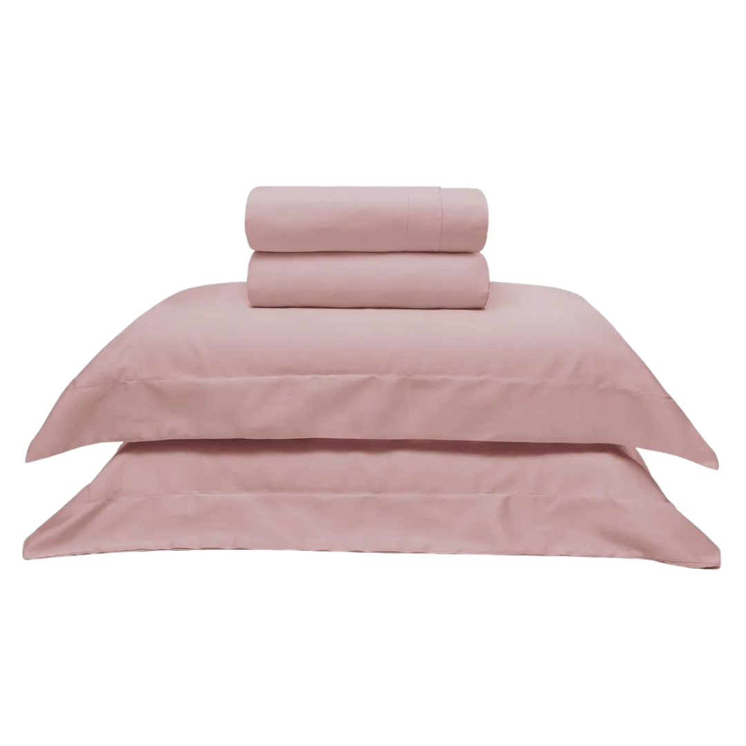 Jogo de Cama 300 Fios Cetim Rose - Casal