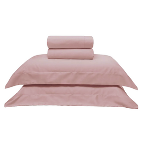 Jogo de Cama 300 Fios Cetim Rose - Solteiro